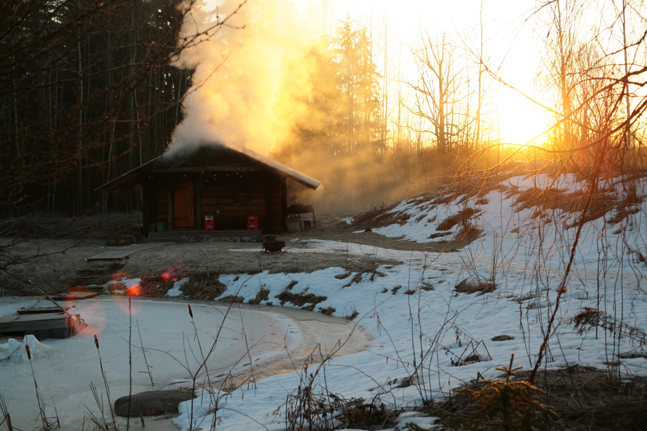 Estonia traditional sauna